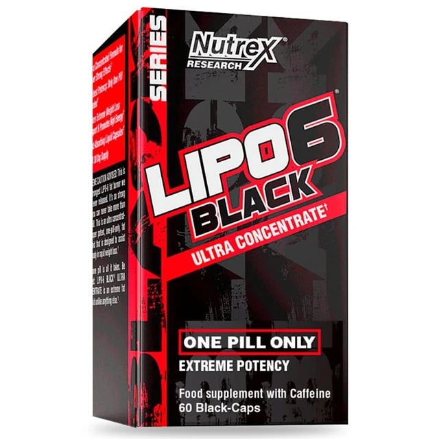 Lipo 6 Black UC Americano Formula original americana 60 Cápsulas