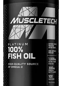 Muscletech Platinum 100% Omega Fish Oil 100 Softgels