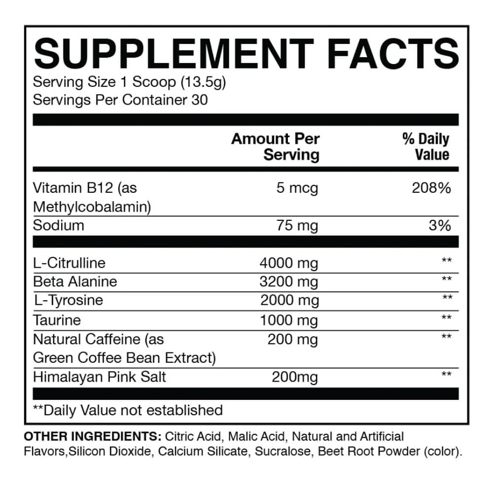 RAW CBUM ESSENTIAL PRE-WORKOUT - Imagen 2