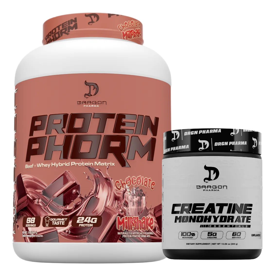 Proteinphorm 5lb Dragon Pharma + Creatina 300gr Sin Sabor