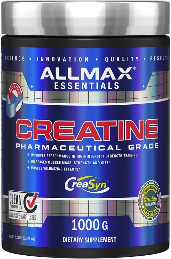 Allmax Creatina Monohidratada Alta Pureza 1 kg 200 servicios